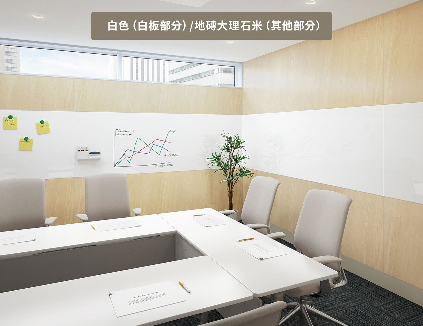 白色(白板部分)/地磚大理石米(其他部分)