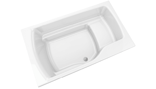 寬敞的浴缸 (附有長凳)